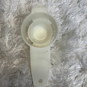 Tupperware Egg Separator White Vintage Plastic